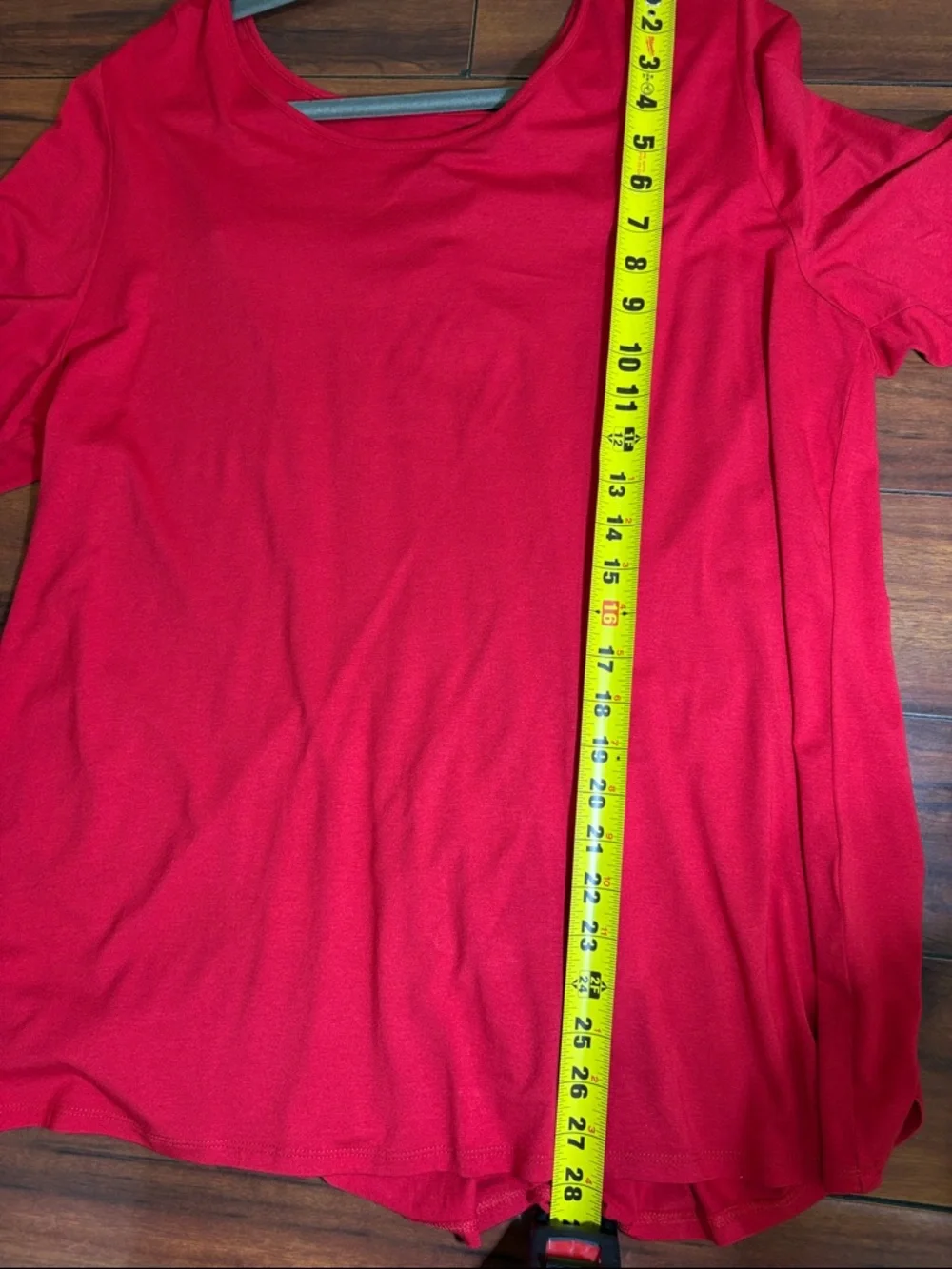 J. Jill Red Scoop Neck Long Sleeve Top - Picture 7 of 9